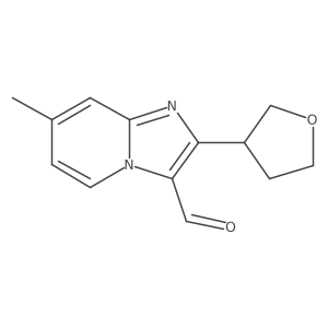 7-Methyl-2-(oxolan-3-yl)imidazo[1,2-a]pyridine-3-carbaldehyde Structure