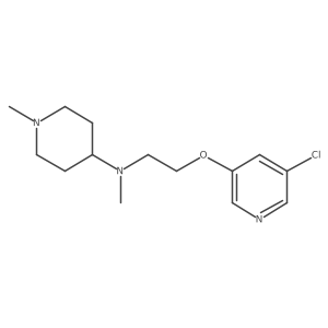 N-{2-[(5-chloropyridin-3-yl)oxy]ethyl}-N,1-dimethylpiperidin-4-amine结构式