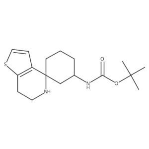 tert-butyl N-{6',7'-dihydro-5'H-spiro[cyclohexane-1,4'-thieno[3,2-c]pyridine]-5-yl}carbamate Structure