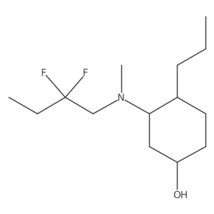 3-[(2,2-Difluorobutyl)(methyl)amino]-4-propylcyclohexan-1-ol结构式