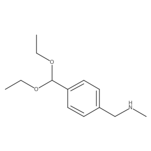 Benzenemethanamine, 4-(diethoxymethyl)-N-methyl-结构式