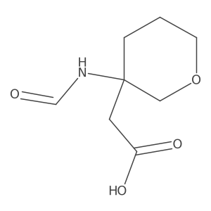 2-(3-Formamidooxan-3-yl)acetic acid Structure