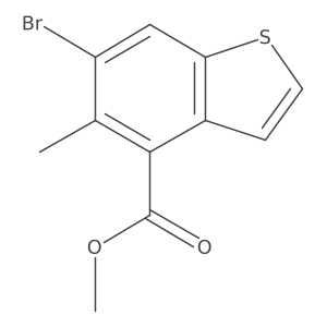 Methyl 6-bromo-5-methylbenzo[b]thiophene-4-carboxylate Structure