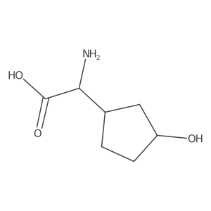 2-Amino-2-(3-hydroxycyclopentyl)acetic acid Structure