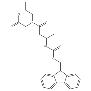 2-[(3S)-3-({[(9H-fluoren-9-yl)methoxy]carbonyl}amino)-N-propylbutanamido]acetic acid结构式