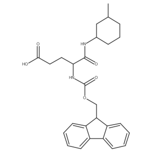 4-({[(9H-fluoren-9-yl)methoxy]carbonyl}amino)-4-[(3-methylcyclohexyl)carbamoyl]butanoic acid结构式