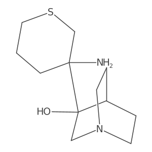 3-(3-Aminothian-3-yl)-1-azabicyclo[2.2.2]octan-3-ol Structure