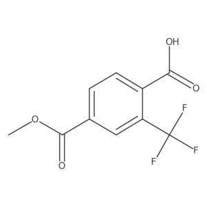 4-(Methoxycarbonyl)-2-(trifluoromethyl)benzoic acid结构式