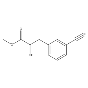 Methyl 3-(3-cyanophenyl)-2-hydroxypropanoate结构式
