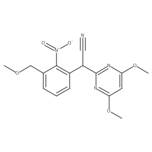 2-(4,6-Dimethoxypyrimidine-2-yl)-2-(3-methoxymethyl-2-nitrophenyl)acetonitrile Structure