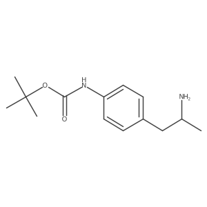 tert-butyl N-{4-[(2R)-2-aminopropyl]phenyl}carbamate Structure