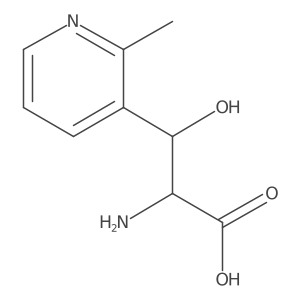 2-Amino-3-hydroxy-3-(2-methylpyridin-3-yl)propanoic acid结构式