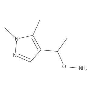 O-[1-(1,5-dimethyl-1H-pyrazol-4-yl)ethyl]hydroxylamine Structure