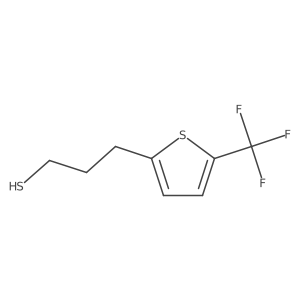 3-[5-(Trifluoromethyl)thiophen-2-yl]propane-1-thiol结构式