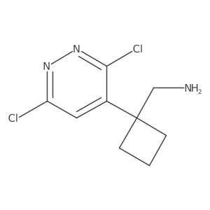 [1-(3,6-Dichloropyridazin-4-yl)cyclobutyl]methanamine Structure