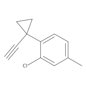 2-Chloro-1-(1-ethynylcyclopropyl)-4-methylbenzene Structure