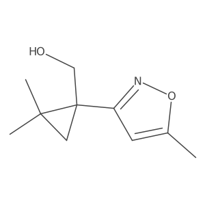 [2,2-Dimethyl-1-(5-methyl-1,2-oxazol-3-yl)cyclopropyl]methanol Structure