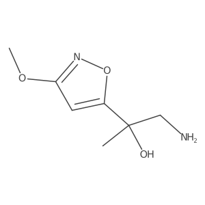 1-Amino-2-(3-methoxy-1,2-oxazol-5-yl)propan-2-ol Structure