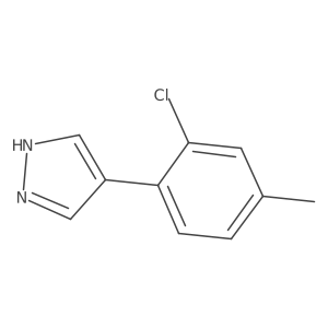 4-(2-chloro-4-methylphenyl)-1H-pyrazole结构式