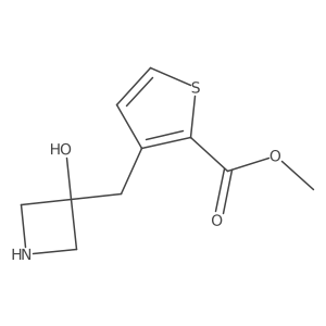 Methyl 3-[(3-hydroxyazetidin-3-yl)methyl]thiophene-2-carboxylate Structure