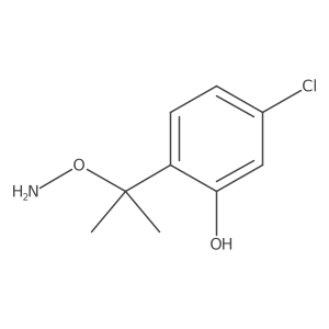 2-[2-(Aminooxy)propan-2-yl]-5-chlorophenol结构式