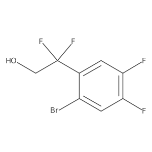 2-(2-Bromo-4,5-difluorophenyl)-2,2-difluoroethan-1-ol结构式