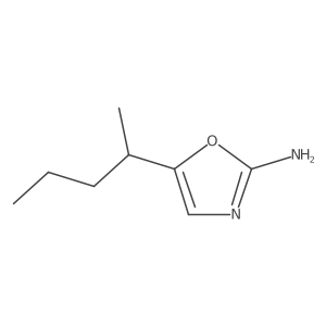 5-(Pentan-2-yl)-1,3-oxazol-2-amine结构式