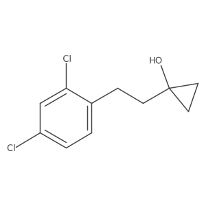 1-[2-(2,4-Dichlorophenyl)ethyl]cyclopropan-1-ol结构式