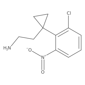 2-[1-(2-Chloro-6-nitrophenyl)cyclopropyl]ethan-1-amine Structure
