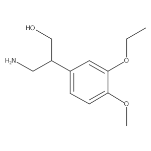 3-Amino-2-(3-ethoxy-4-methoxyphenyl)propan-1-ol Structure