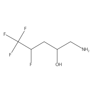 1-Amino-4,5,5,5-tetrafluoropentan-2-ol结构式