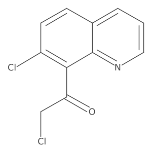 2-Chloro-1-(7-chloroquinolin-8-yl)ethan-1-one结构式