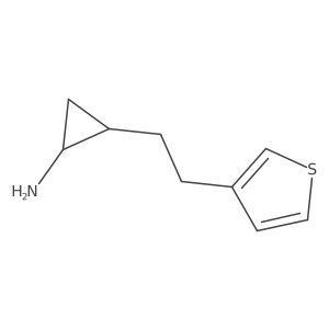 2-[2-(Thiophen-3-yl)ethyl]cyclopropan-1-amine结构式