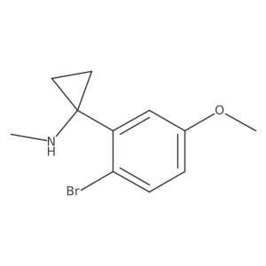 1-(2-bromo-5-methoxyphenyl)-N-methylcyclopropan-1-amine结构式