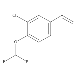 2-Chloro-1-(difluoromethoxy)-4-ethenylbenzene Structure