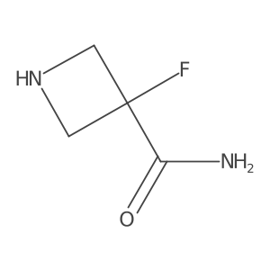 3-Fluoroazetidine-3-carboxamide结构式