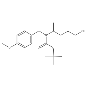 tert-butyl N-(5-hydroxypentan-2-yl)-N-[(4-methoxyphenyl)methyl]carbamate Structure