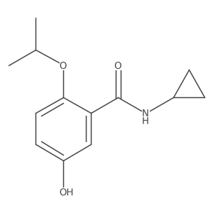 N-Cyclopropyl-5-hydroxy-2-isopropoxybenzamide结构式