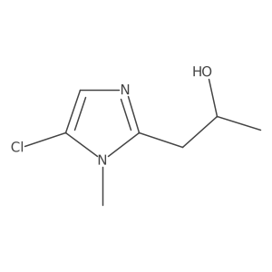 1-(5-Chloro-1-methylimidazol-2-yl)propan-2-ol结构式