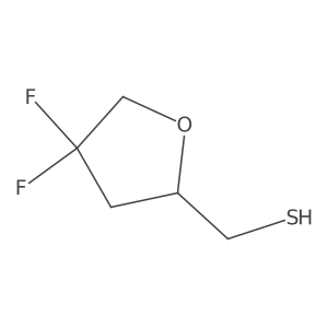 (4,4-Difluorooxolan-2-yl)methanethiol Structure