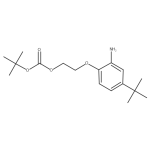 2-(4-Tert-butyl-2-aminophenoxy)ethyl tert-butyl carbonate Structure