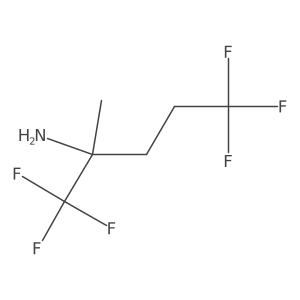1,1,1,5,5,5-Hexafluoro-2-methylpentan-2-amine结构式