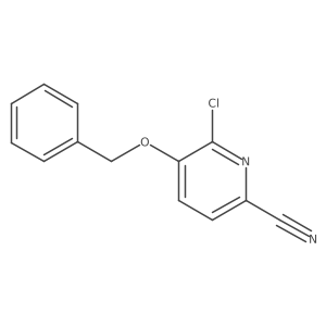 5-Benzyloxy-6-chloro-pyridine-2-carbonitrile结构式