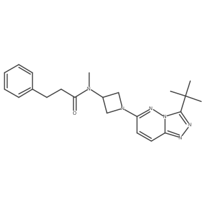N-(1-(3-(tert-butyl)-[1,2,4]triazolo[4,3-b]pyridazin-6-yl)azetidin-3-yl)-N-methyl-3-phenylpropanamide Structure