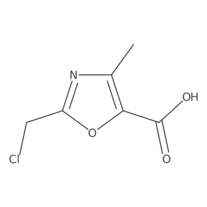 2-(Chloromethyl)-4-methyl-1,3-oxazole-5-carboxylic acid Structure
