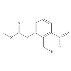 Methyl 2-[2-(bromomethyl)-3-nitrophenyl]acetate Structure