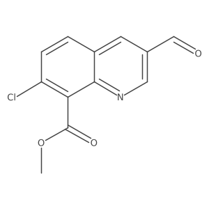 Methyl7-chloro-3-formylquinoline-8-carboxylate结构式