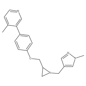 4-Methyl-3-[4-[[1-[(1-methylpyrazol-4-yl)methyl]aziridin-2-yl]methoxy]phenyl]pyridine结构式