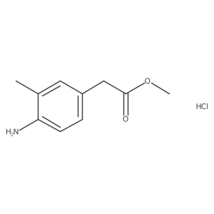 Methyl 2-(4-amino-3-methylphenyl)acetate hydrochloride Structure
