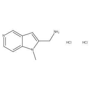 1-{1-methyl-1H-pyrrolo[3,2-c]pyridin-2-yl}methanamine dihydrochloride结构式